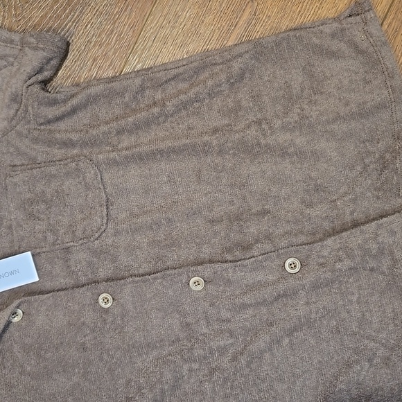NWT OUTERKNOWN FLEECE POLO BUTTON FRONT SHIRT SIZE XS.   #7756 - Picture 4 of 9
